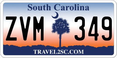 SC license plate ZVM349