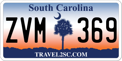 SC license plate ZVM369