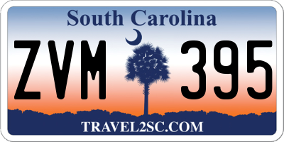 SC license plate ZVM395