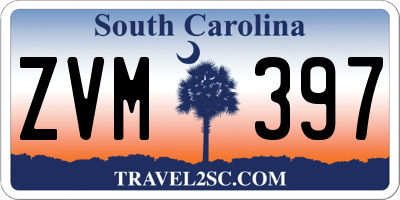 SC license plate ZVM397