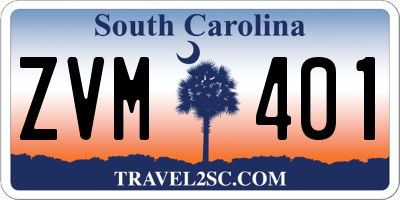 SC license plate ZVM401