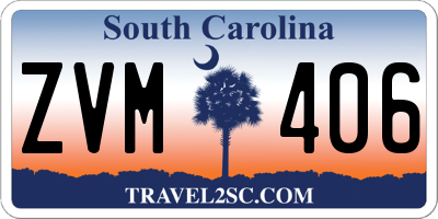 SC license plate ZVM406