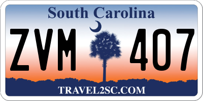 SC license plate ZVM407