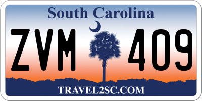 SC license plate ZVM409
