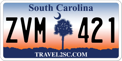 SC license plate ZVM421