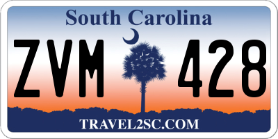 SC license plate ZVM428