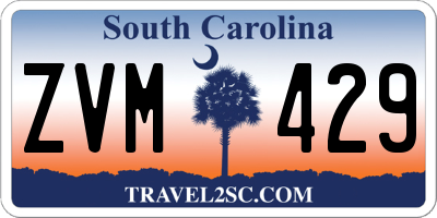 SC license plate ZVM429