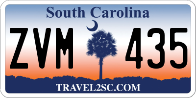 SC license plate ZVM435