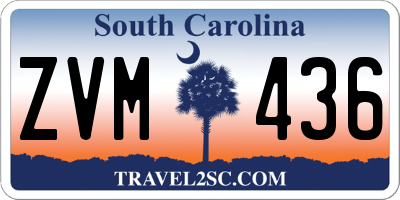 SC license plate ZVM436