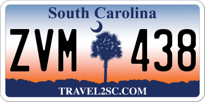 SC license plate ZVM438