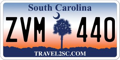 SC license plate ZVM440