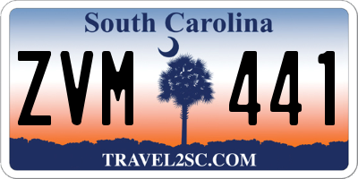 SC license plate ZVM441