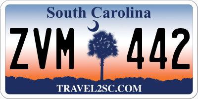 SC license plate ZVM442