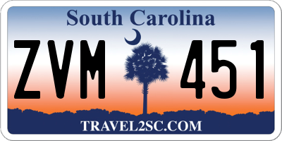 SC license plate ZVM451