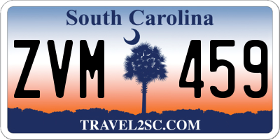 SC license plate ZVM459