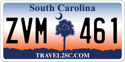 SC license plate ZVM461