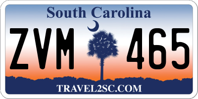 SC license plate ZVM465