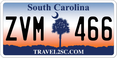SC license plate ZVM466
