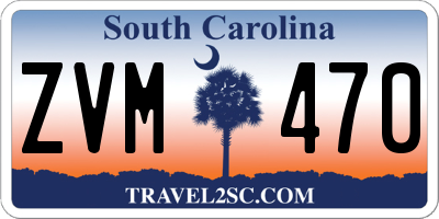 SC license plate ZVM470
