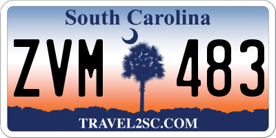 SC license plate ZVM483