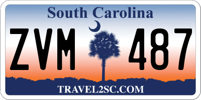 SC license plate ZVM487
