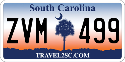 SC license plate ZVM499