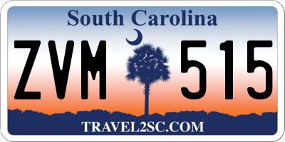 SC license plate ZVM515