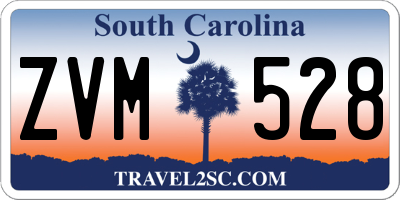 SC license plate ZVM528