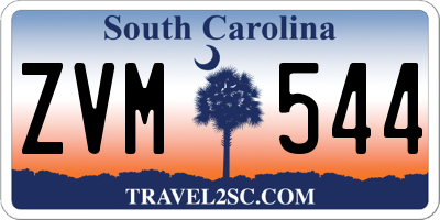SC license plate ZVM544
