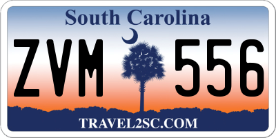 SC license plate ZVM556