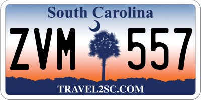SC license plate ZVM557