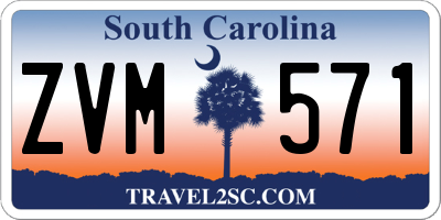 SC license plate ZVM571