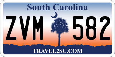 SC license plate ZVM582