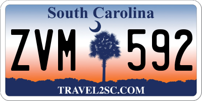 SC license plate ZVM592