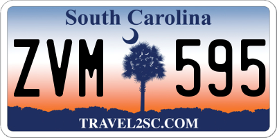 SC license plate ZVM595