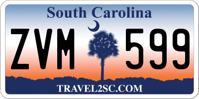 SC license plate ZVM599