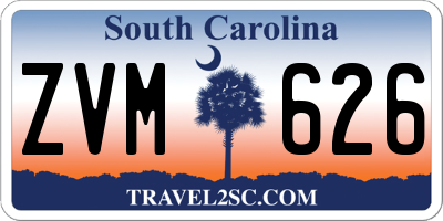 SC license plate ZVM626