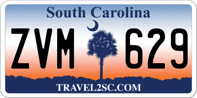 SC license plate ZVM629