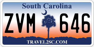 SC license plate ZVM646