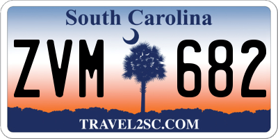 SC license plate ZVM682