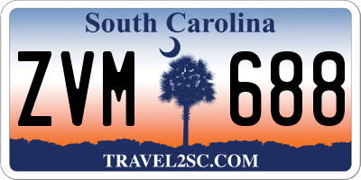 SC license plate ZVM688