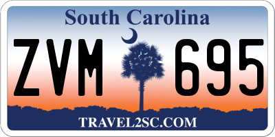 SC license plate ZVM695