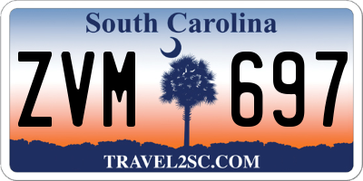 SC license plate ZVM697