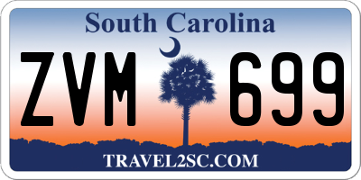 SC license plate ZVM699