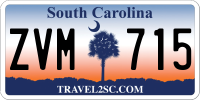 SC license plate ZVM715