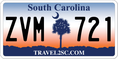 SC license plate ZVM721