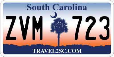 SC license plate ZVM723