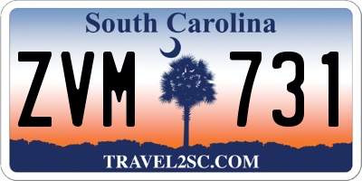 SC license plate ZVM731