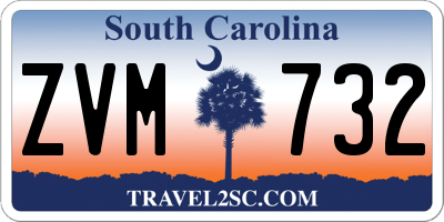 SC license plate ZVM732