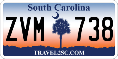 SC license plate ZVM738